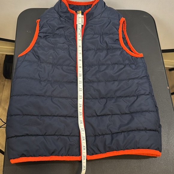 Gymboree Winter Vest. Size Medium 7/8. Navy & Orange. - Picture 5 of 5